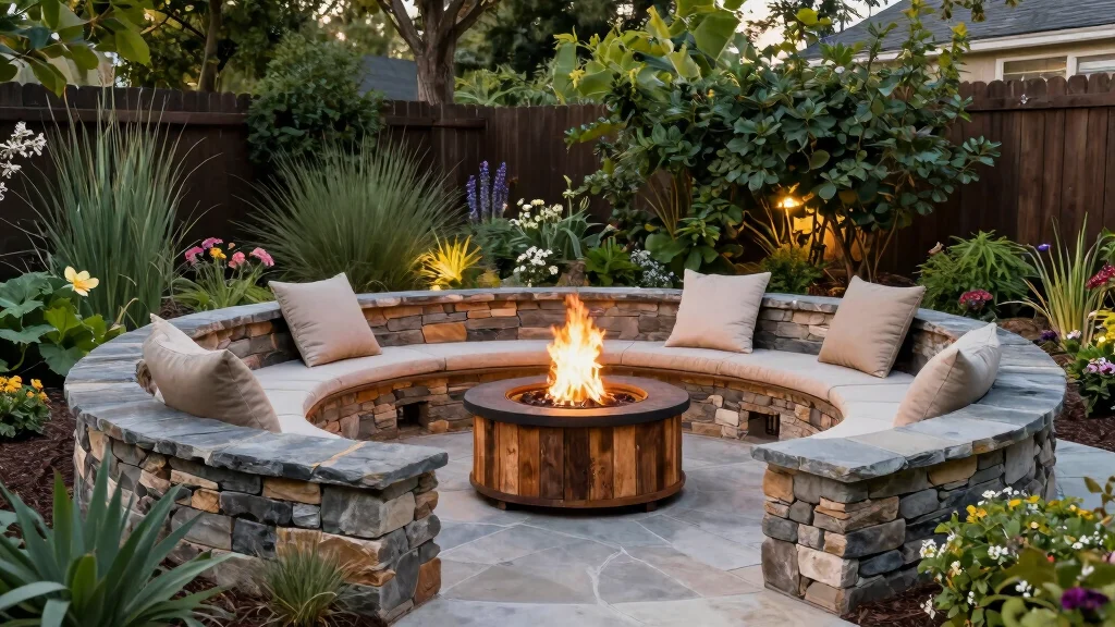 12 Fire Pit Ideas for Backyard Landscapes with Natural Flow