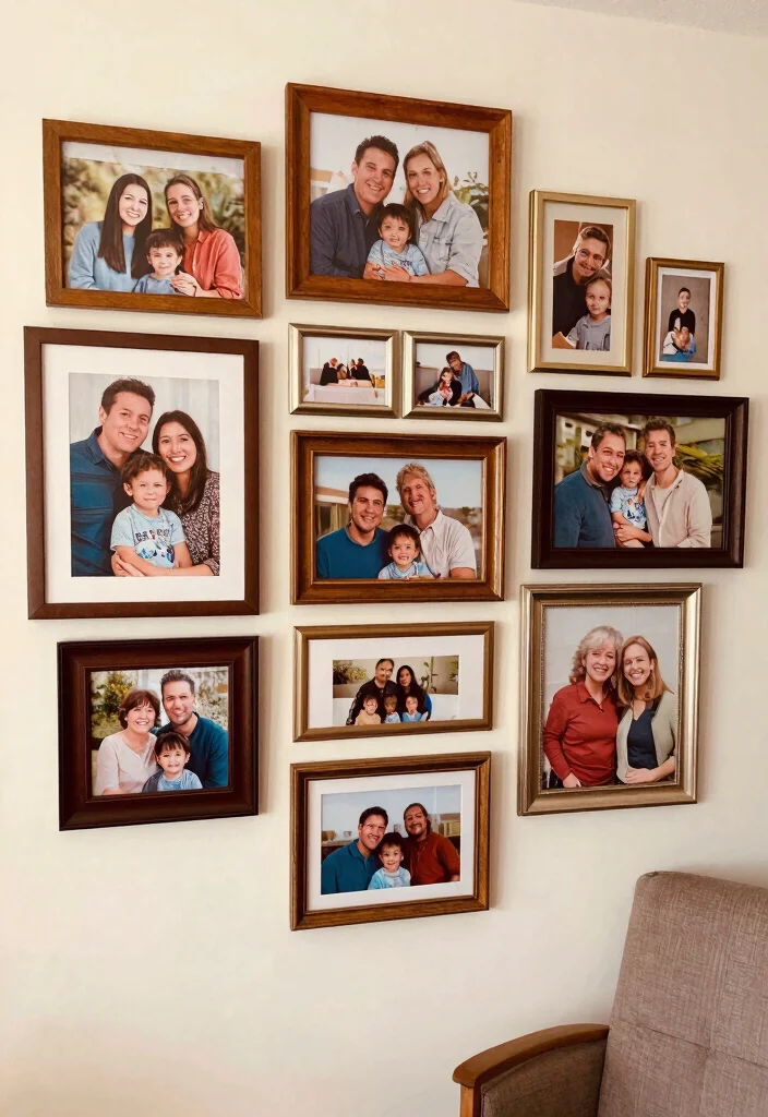 12 Hobby Lobby Wall Decor Ideas for Trendy Styling 11. DIY Photo Wall 0