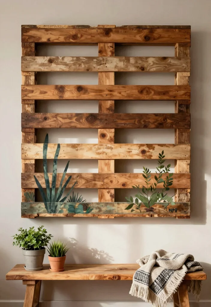 12 Hobby Lobby Wall Decor Ideas for Trendy Styling 5. Wooden Pallet Art 0