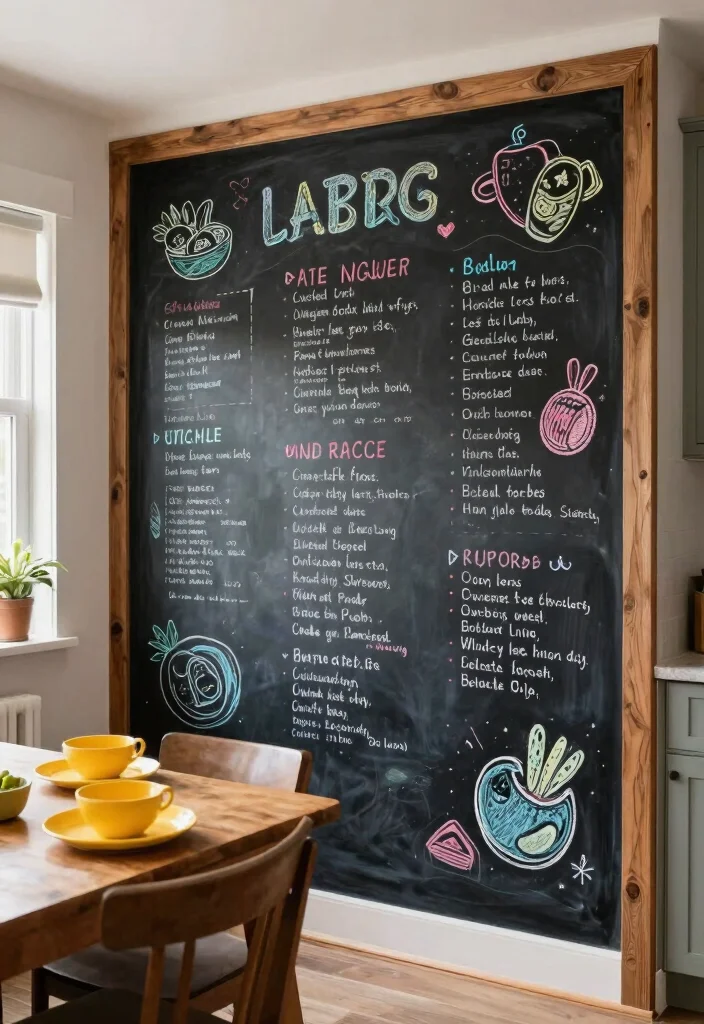 12 Hobby Lobby Wall Decor Ideas for Trendy Styling 7. Chalkboard Wall 0