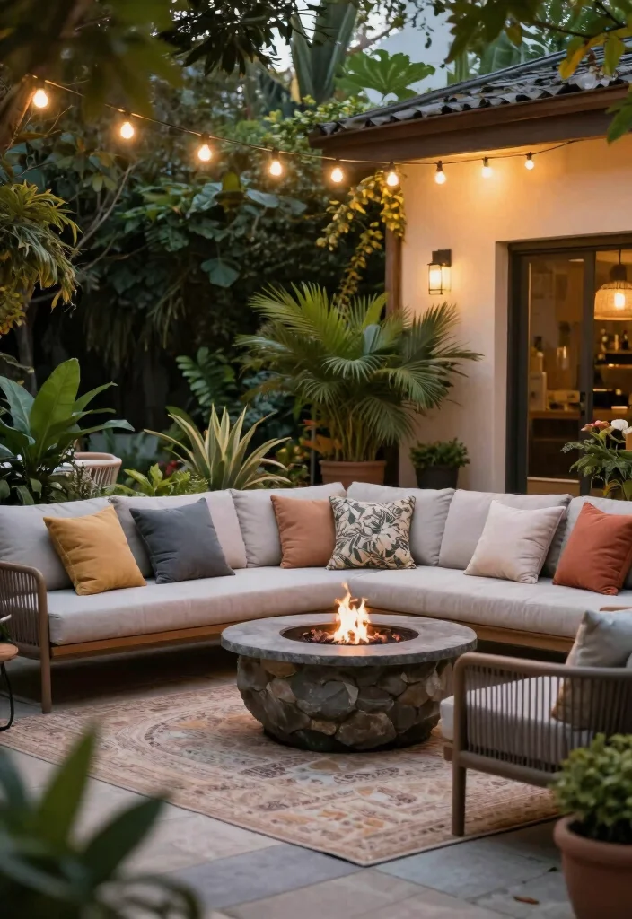 12 Huge Backyard Ideas to Create Multiple Outdoor Zones 1. Cozy Lounge Area 0