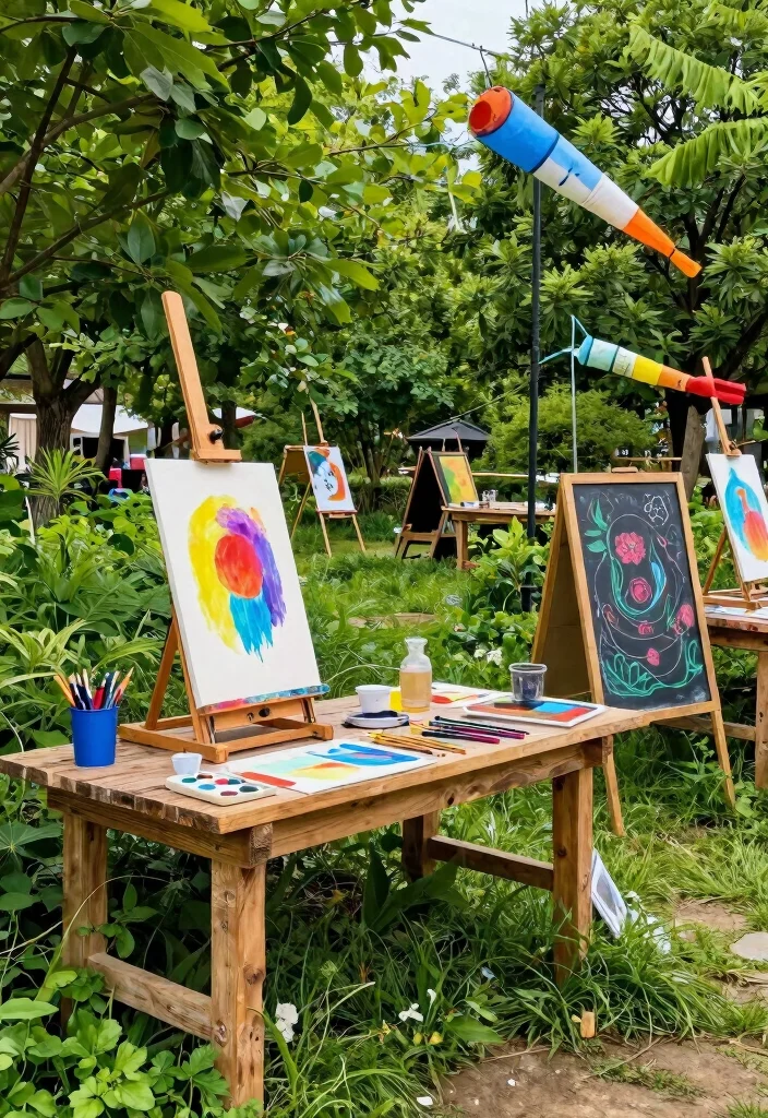 12 Huge Backyard Ideas to Create Multiple Outdoor Zones 10. Nature Inspired Art Zone 0