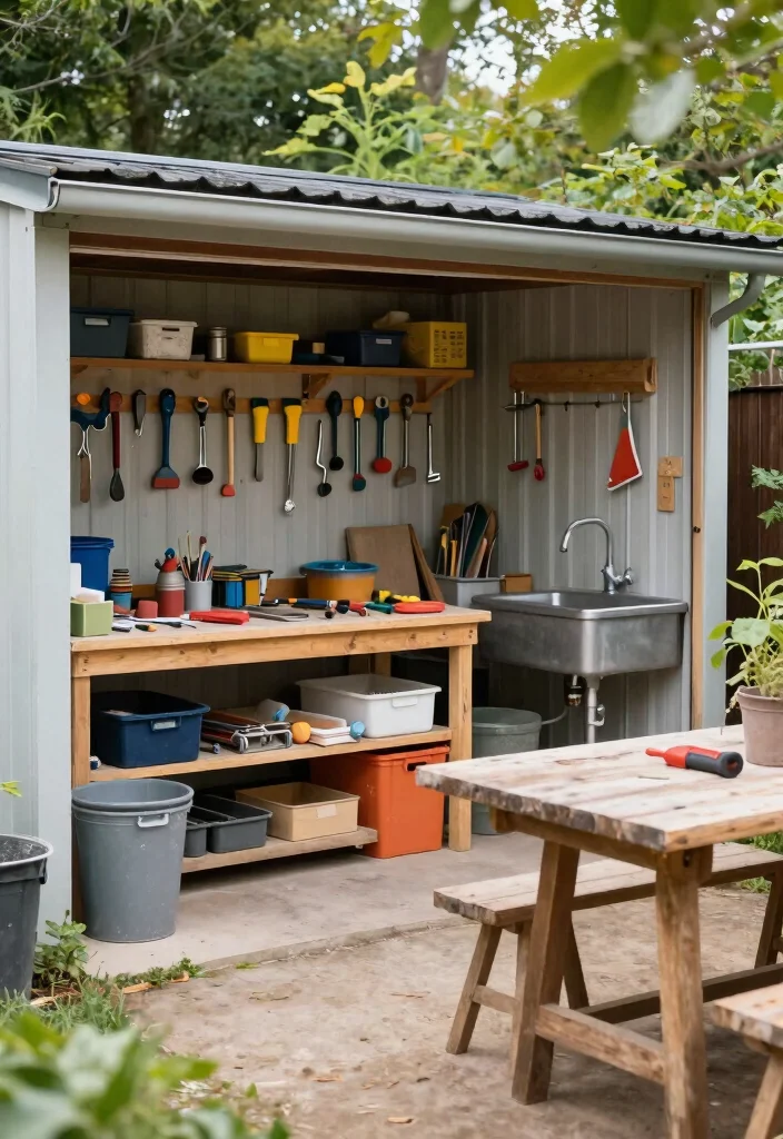 12 Huge Backyard Ideas to Create Multiple Outdoor Zones 12. Multi Purpose Workshop Zone 0