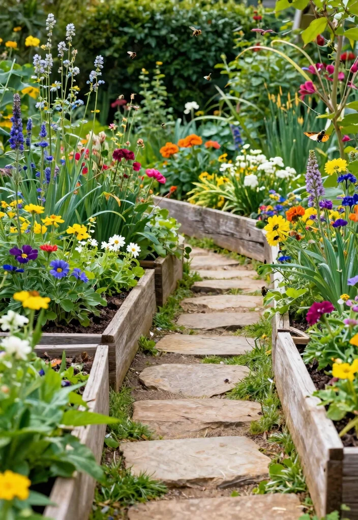 12 Huge Backyard Ideas to Create Multiple Outdoor Zones 2. Vibrant Garden Zones 0