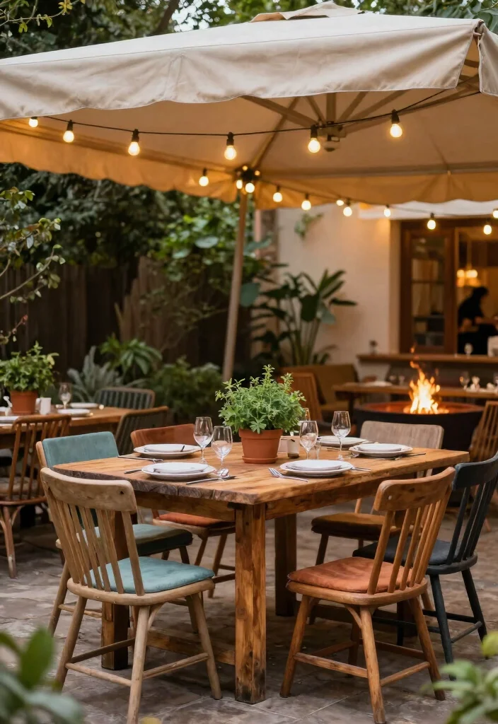 12 Huge Backyard Ideas to Create Multiple Outdoor Zones 3. Outdoor Dining Space 0