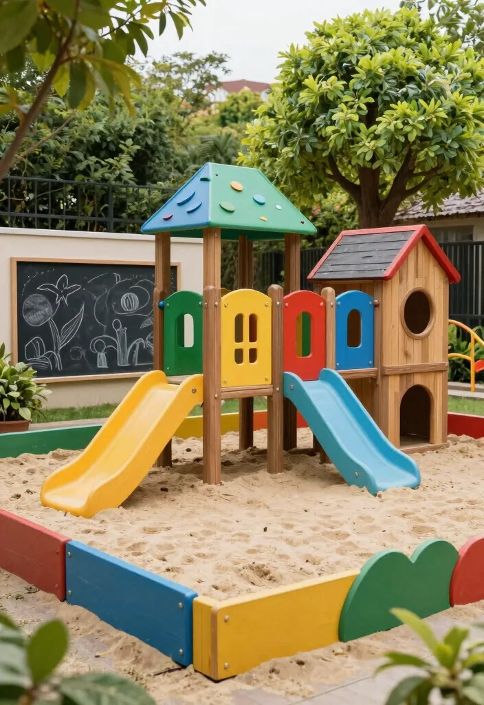 12 Huge Backyard Ideas to Create Multiple Outdoor Zones 5. Playful Kids Zone 0