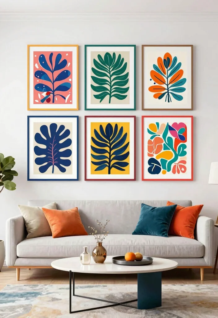 12 Indian Living Room Wall Decor Ideas with Cultural Style 10. Colorful Pucci Prints 0