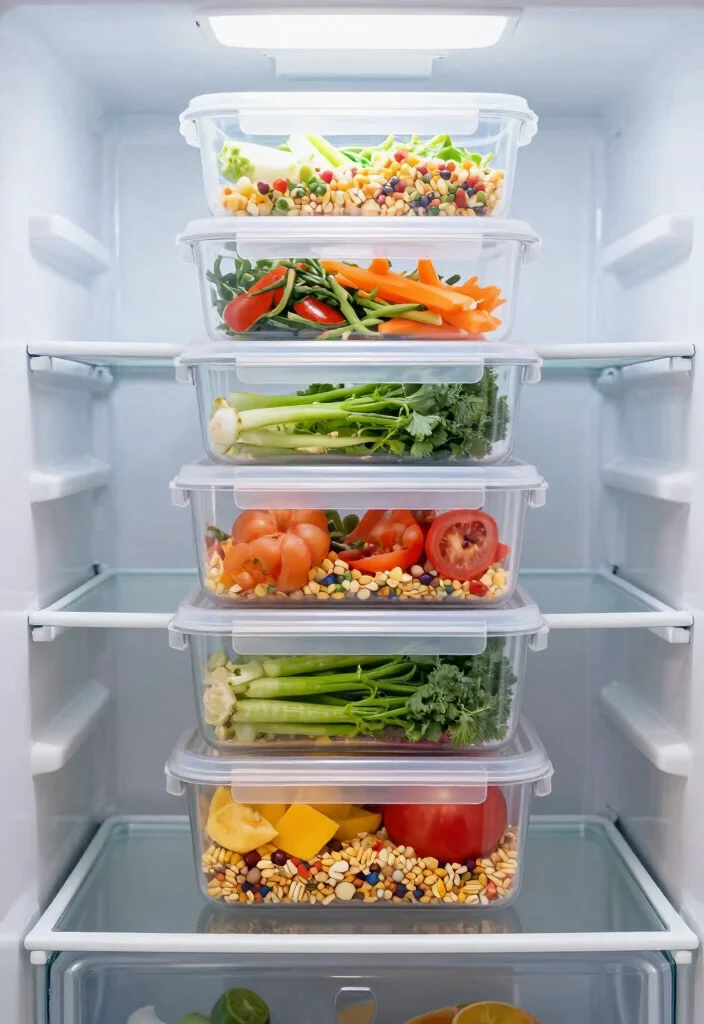 12 Refrigerator Organization Ideas for Easy Meal Prep 2. Utilize Vertical Space with Stackable Containers 0