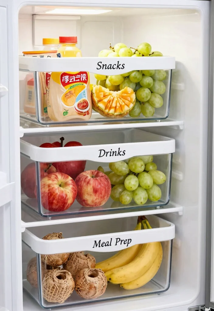12 Refrigerator Organization Ideas for Easy Meal Prep 4. Invest in a Fridge Bin System 0