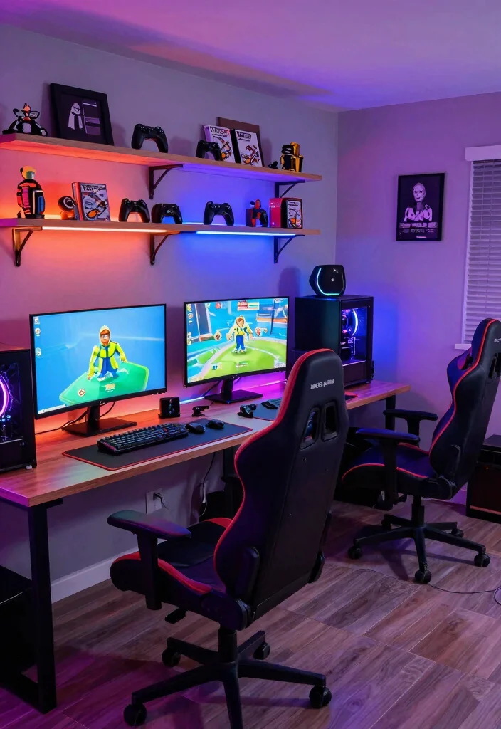 12 Sims 4 Basement Ideas for Creative Builds 2. Stylish Game Zone 0