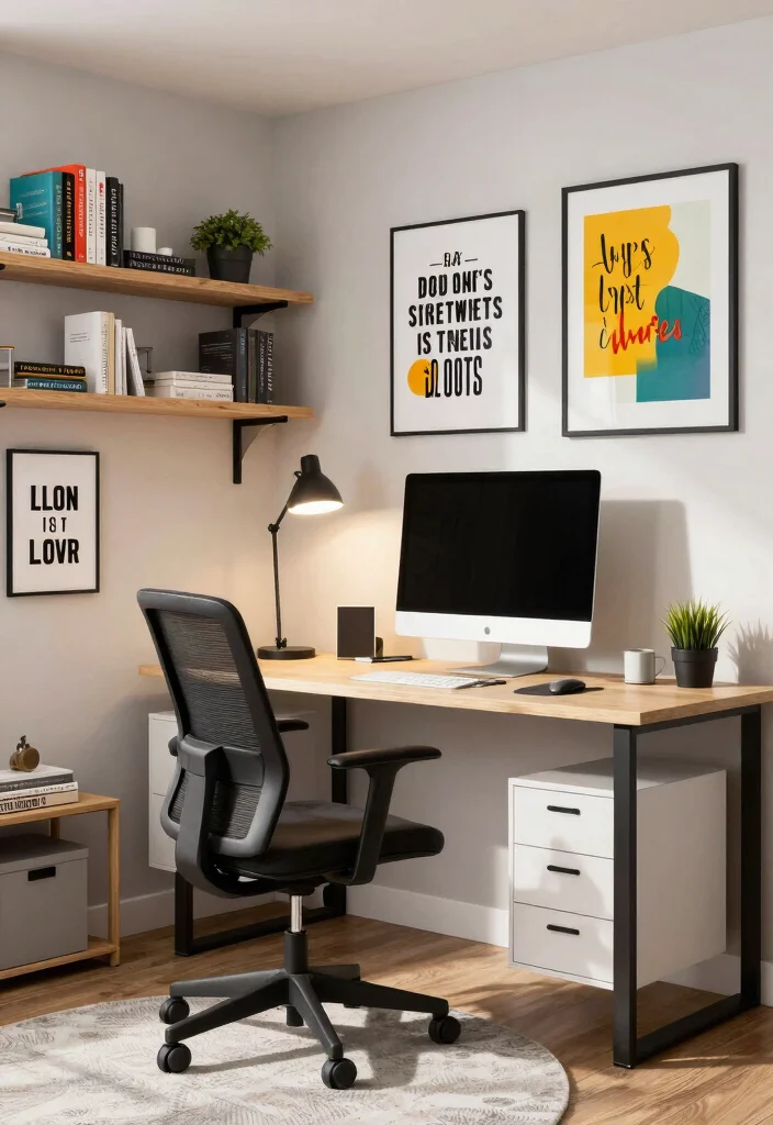 12 Sims 4 Basement Ideas for Creative Builds 7. Personalized Home Office 0