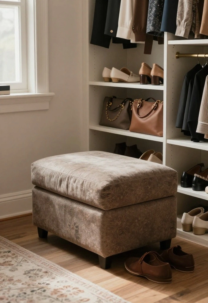 12 Small Closet Organization Ideas That Save Space 4. Multi Purpose Furniture 0