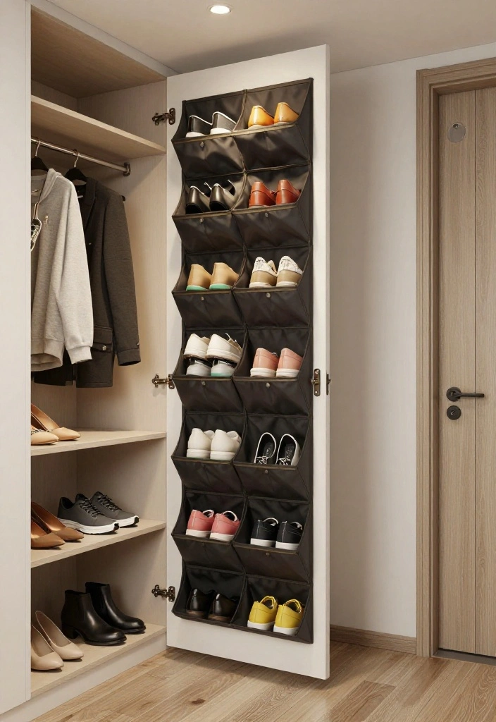 12 Small Closet Organization Ideas That Save Space 7. Door Mounted Organizers 0