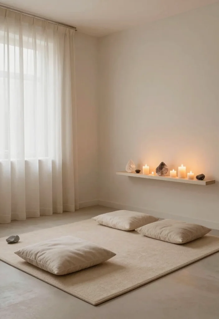 12 Small Finished Basement Ideas That Feel Complete 10. Serene Meditation Space 0