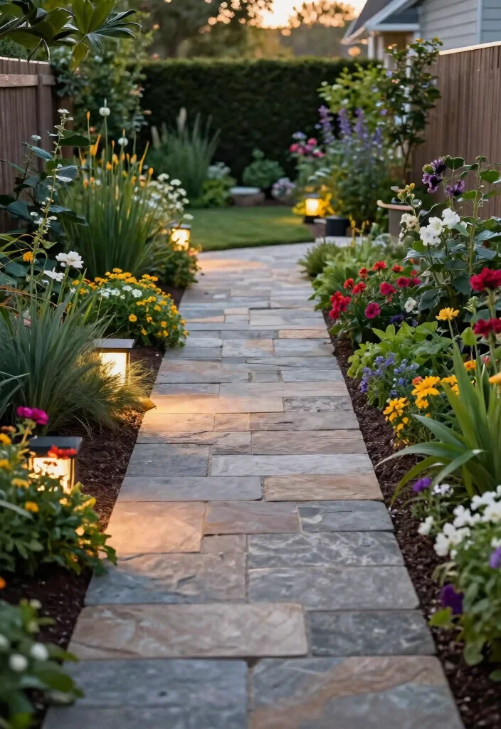 12 Texas Backyard Ideas Designed for Heat and Entertaining 11. Create a Garden Pathway for Access 0