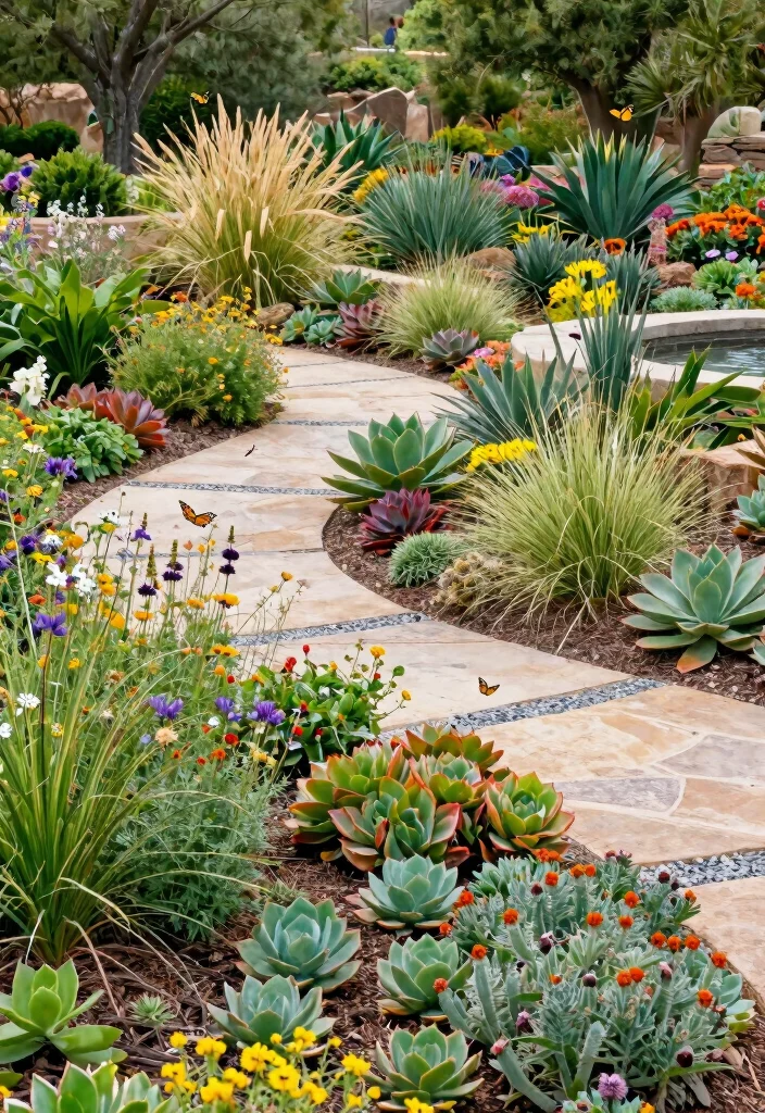 12 Texas Backyard Ideas Designed for Heat and Entertaining 2. Embrace Heat Resistant Landscaping 0