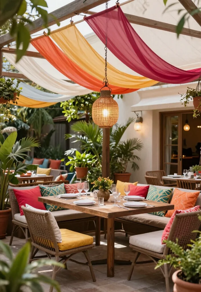 12 Texas Backyard Ideas Designed for Heat and Entertaining 4. Shade with a Stylish Outdoor Canopy 0