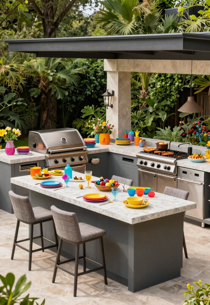 12 Texas Backyard Ideas Designed for Heat and Entertaining 5. Delight with an Outdoor Kitchen 0