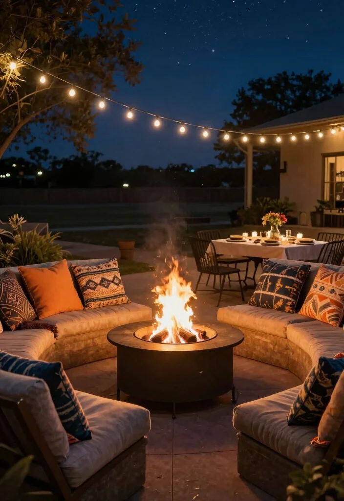12 Texas Backyard Ideas Designed for Heat and Entertaining 6. Create a Cozy Fire Pit Area 0