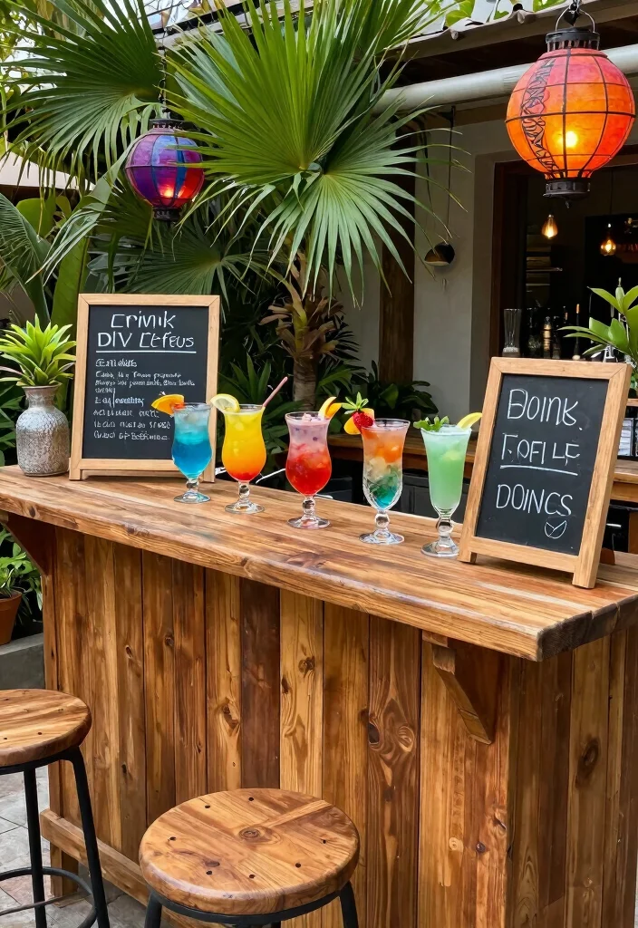 12 Texas Backyard Ideas Designed for Heat and Entertaining 7. Set Up a DIY Outdoor Bar 0