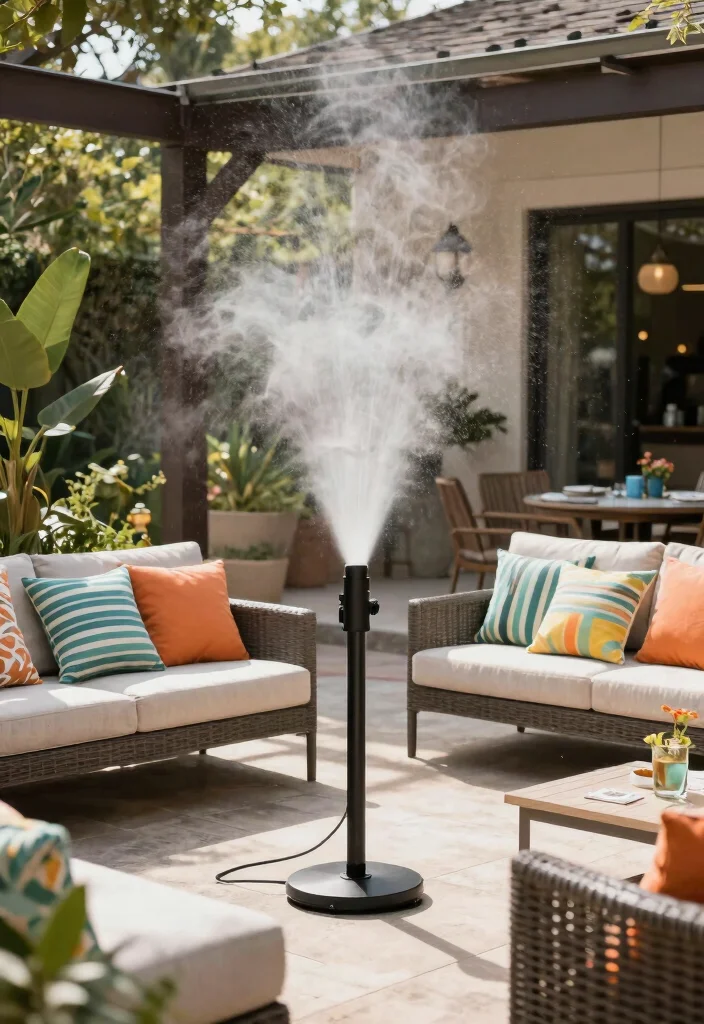 12 Texas Backyard Ideas Designed for Heat and Entertaining 8. Install Misting Systems for Comfort 0