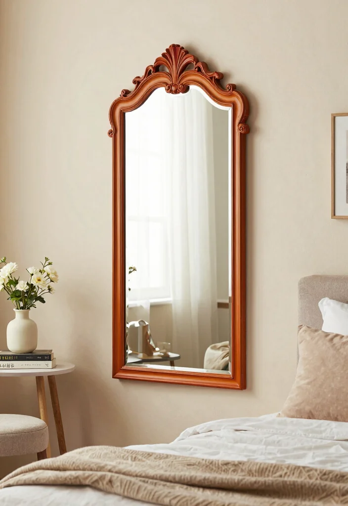 12 Bedroom Mirror Wall Decor Ideas to Make the Room Feel Brighter 62 12 Vintage Inspired Mirror Wall Decor Ideas to Brighten Your Bedroom 12. Vintage Decorative Mirrors 0