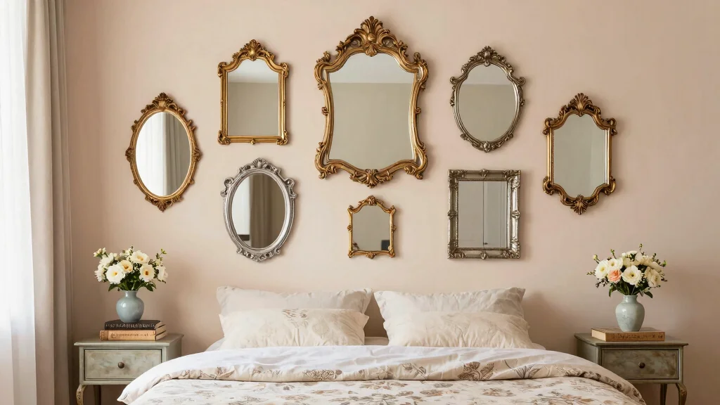 12 Vintage-Inspired Mirror Wall Decor Ideas to Brighten Your Bedroom