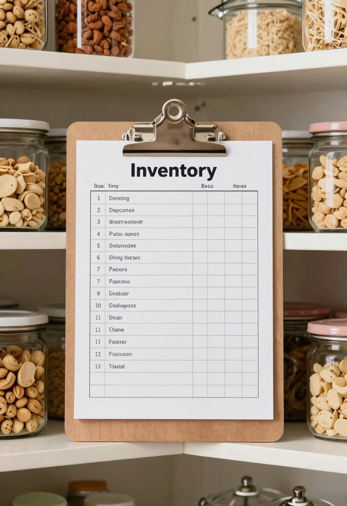 12 Walk In Pantry Organization Ideas for Everyday Use 11. Keep a Pantry Inventory 0