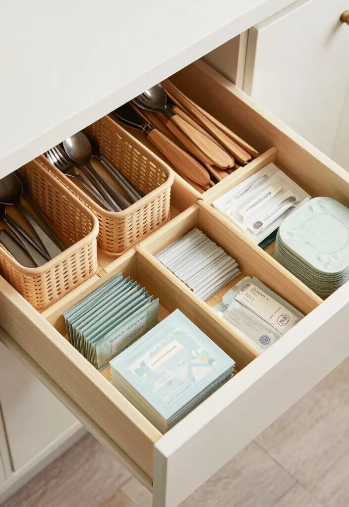 12 Walk In Pantry Organization Ideas for Everyday Use 5. Drawer Organizers for Smaller Items 0
