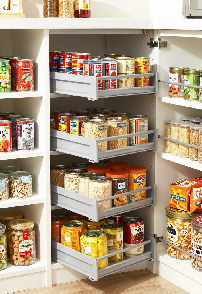 12 Walk In Pantry Organization Ideas for Everyday Use 7. Pull Out Shelves for Easy Access 0