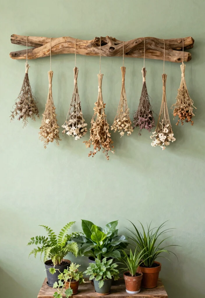 12 Wall Hanging Decor Ideas for Vertical Styling 3. Nature Inspired Displays 0