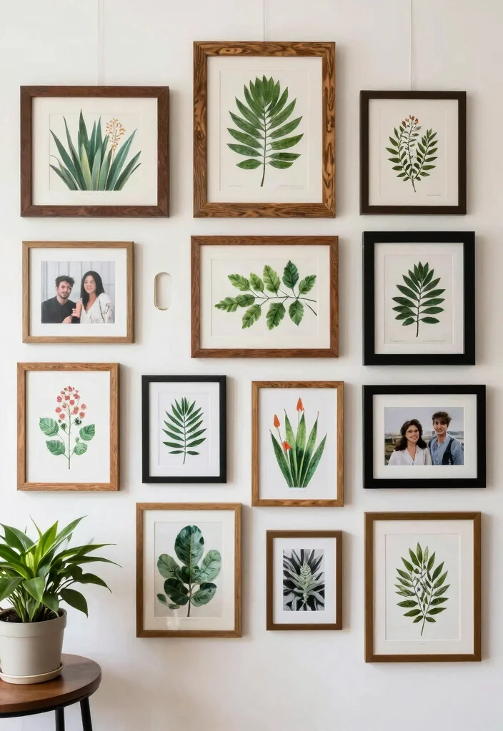 12 Wall Hanging Decor Ideas for Vertical Styling 4. Framed Botanicals 0