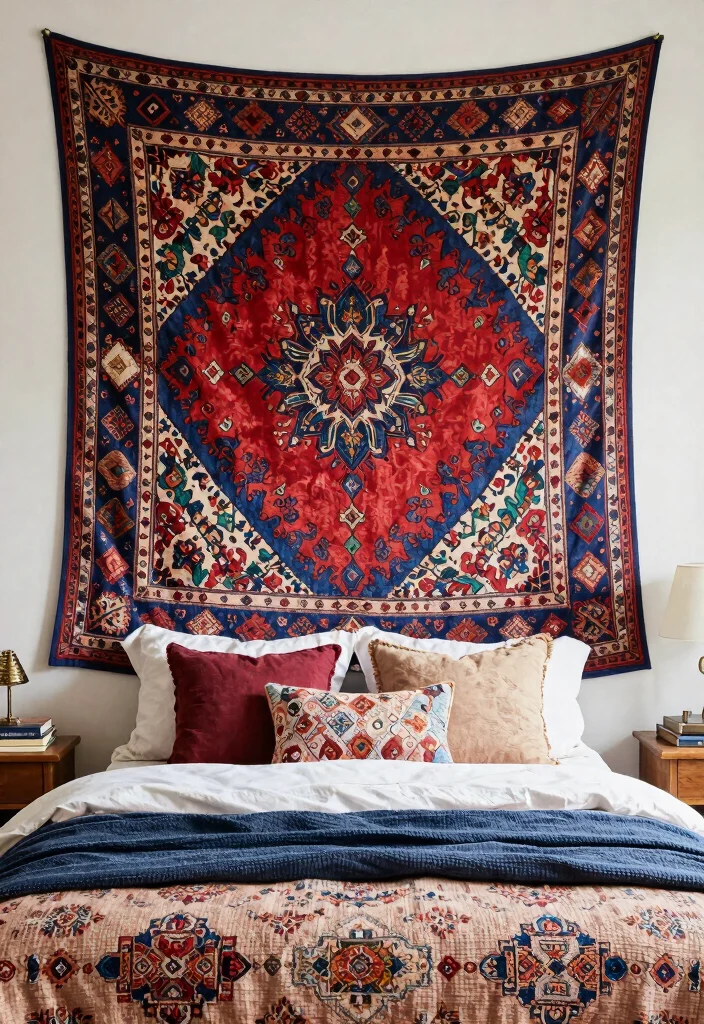 12 Wall Hanging Decor Ideas for Vertical Styling 7. Textile Tapestries 0