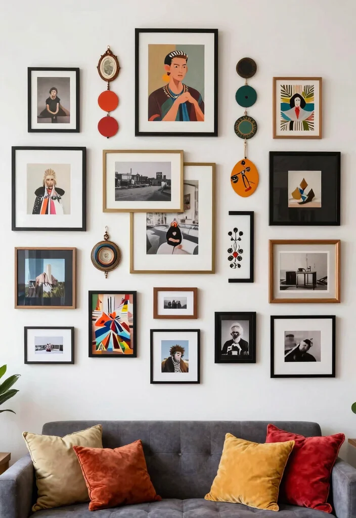 12 Wall Hanging Decor Ideas for Vertical Styling 8. Gallery Walls 0