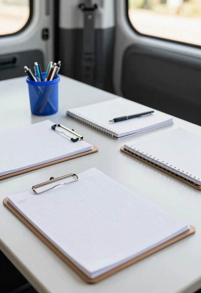 12 Work Van Organization Ideas for On the Job Efficiency 61 12 Work Van Organization Ideas for Efficiency on the Job 11. Clipboards and Notebooks 0