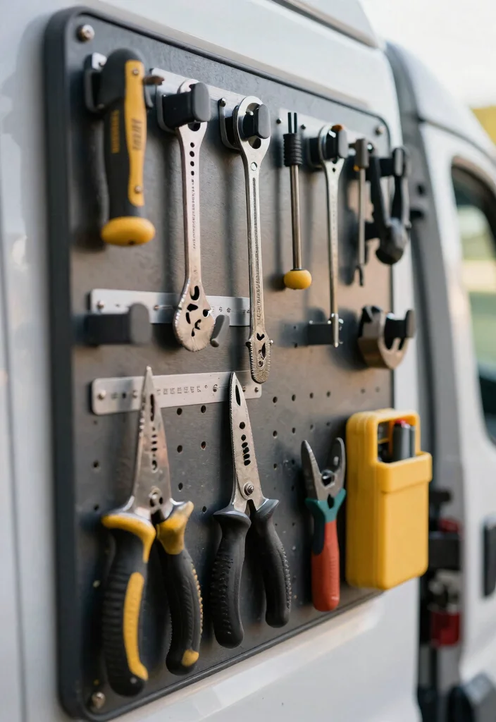 12 Work Van Organization Ideas for On the Job Efficiency 12 12 Work Van Organization Ideas for Efficiency on the Job 2. Wall Mounted Tool Organizers 0