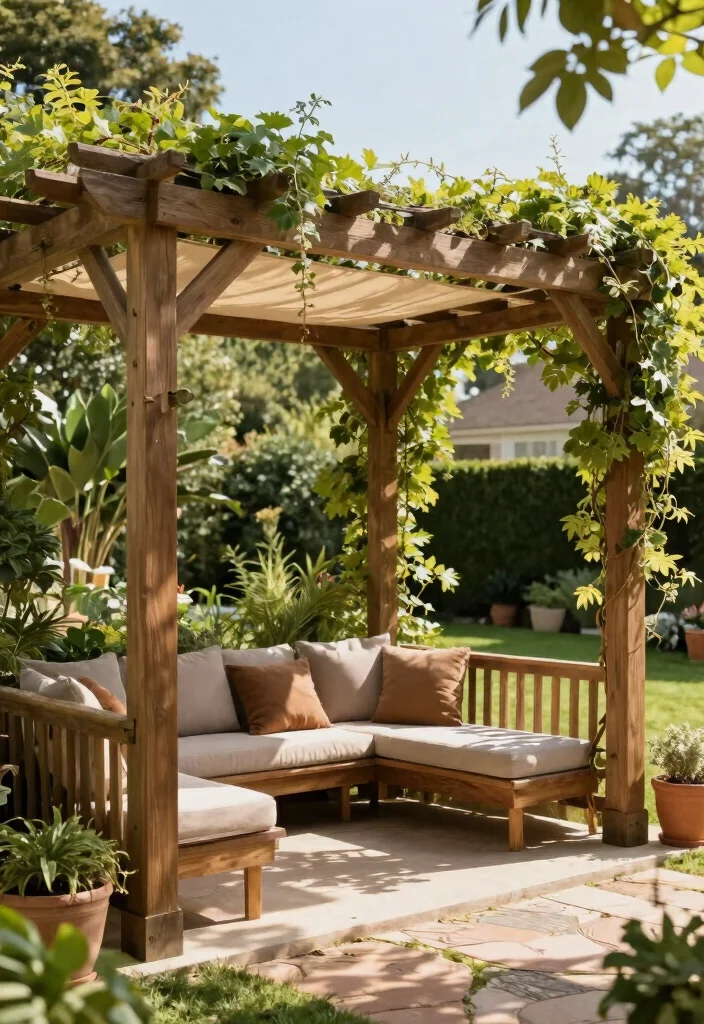 14 Backyard Shade Ideas to Stay Cool and Comfortable 1. Stylish Pergolas 0