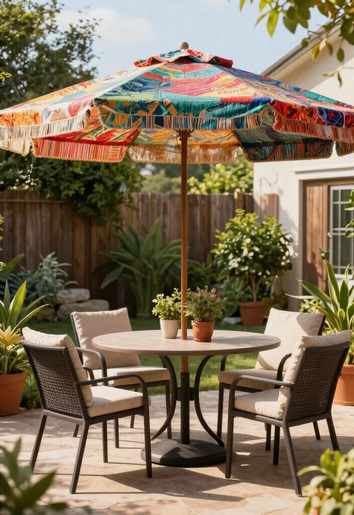 14 Backyard Shade Ideas to Stay Cool and Comfortable 2. Eco Friendly Umbrellas 0