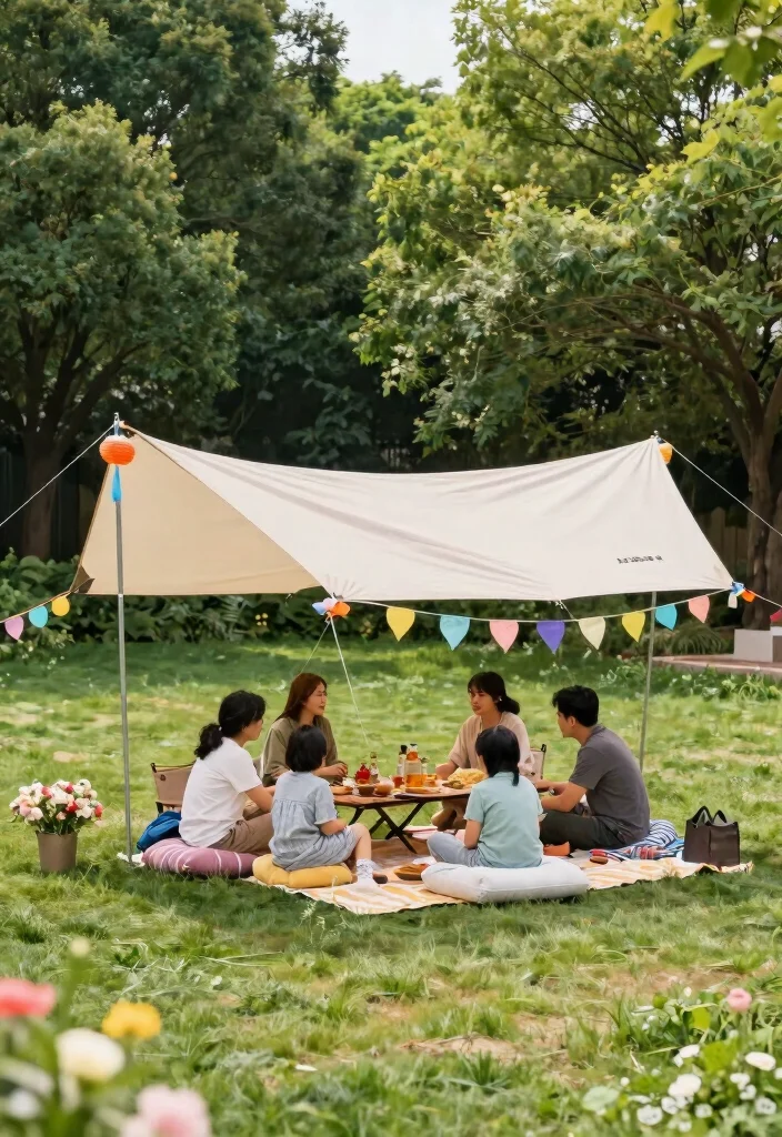 14 Backyard Shade Ideas to Stay Cool and Comfortable 9. Outdoor Shade Tents 0