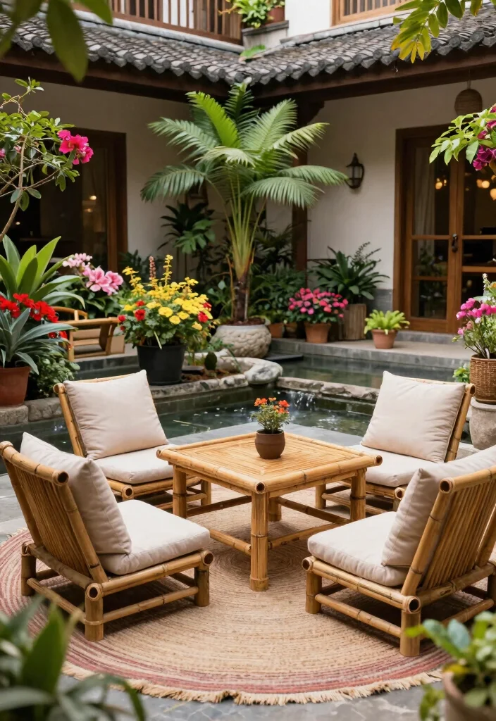 14 Backyard Sitting Area Ideas for Relaxed Everyday Use 11. Courtyard Chill Zone 0