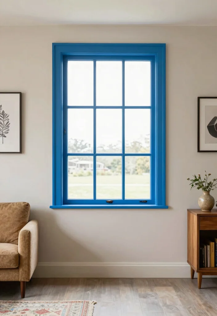 14 Basement Egress Window Ideas for Added Safety and Natural Light 51 14 Basement Egress Window Ideas for Safety and Light 11. Embrace Colorful Window Frames 0