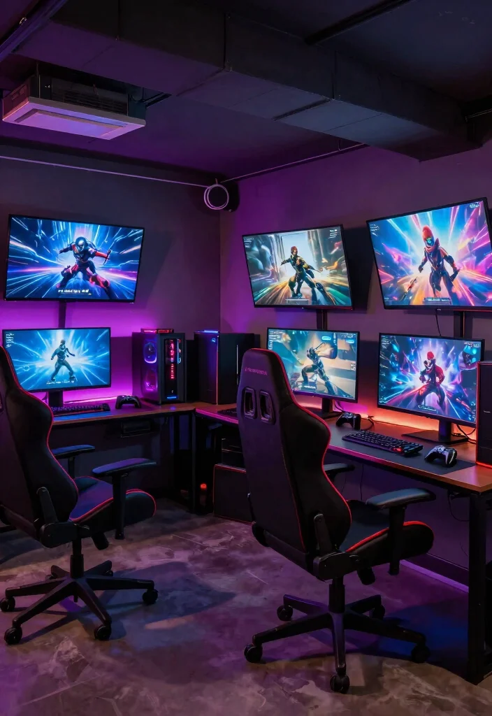 14 Basement Media Room Ideas for Movies and Gaming 12. High Tech Gamers Paradise 0