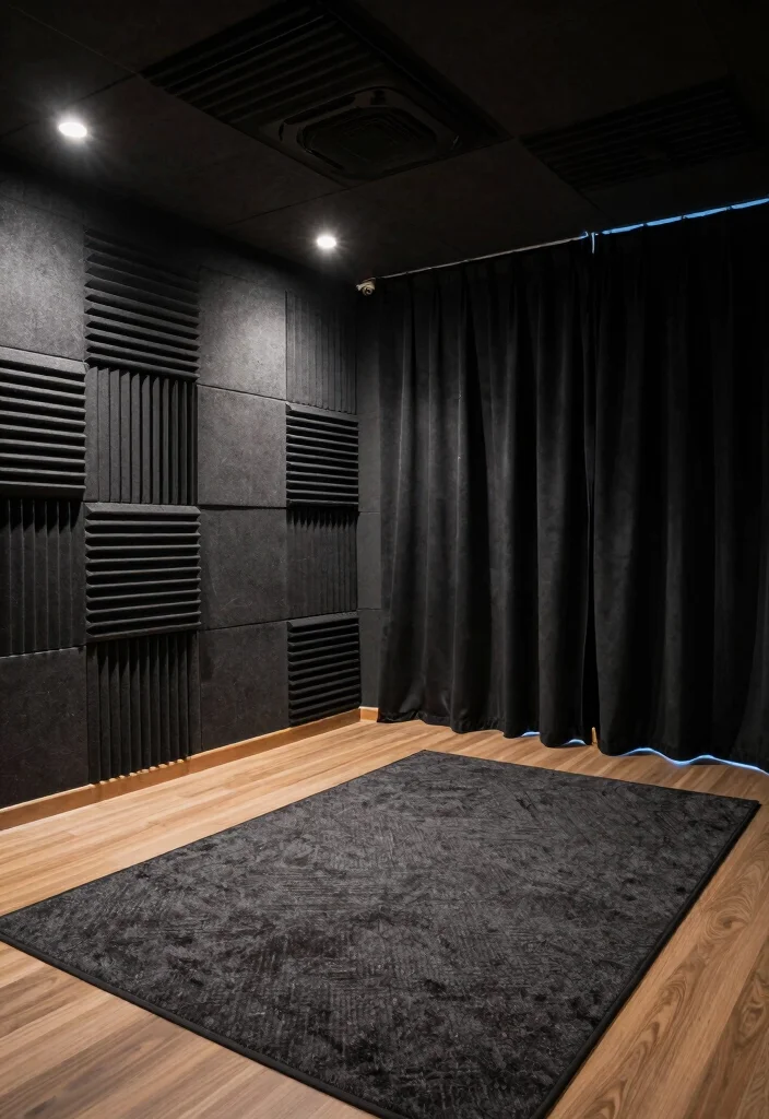 14 Basement Media Room Ideas for Movies and Gaming 5. Soundproofing Solutions 0