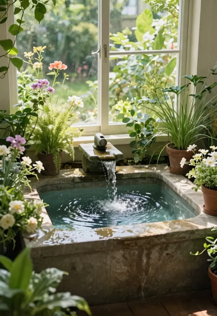 14 Basement Window Well Ideas That Bring in Light and Style 12. Water Feature Additions 0