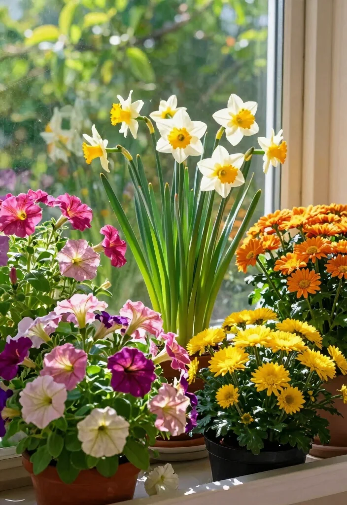 14 Basement Window Well Ideas That Bring in Light and Style 5. Colorful Floral Displays 0