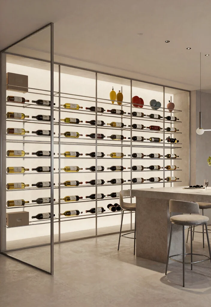 14 Basement Wine Cellar Ideas for Storage and Style 2. Modern Minimalist Wine Cellar 0