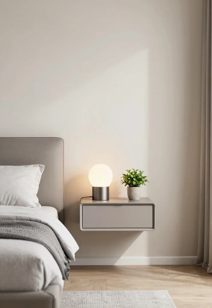 14 Bedroom Organization Ideas for Calm Functional Spaces 6. Wall Mounted Nightstands 0