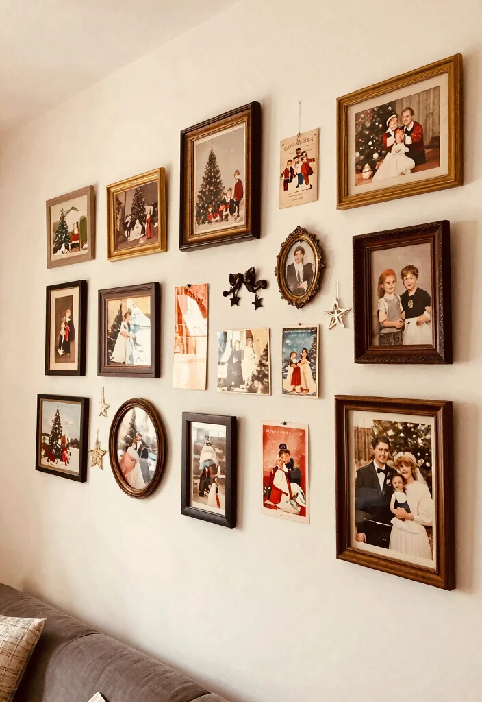 14 Christmas Wall Decor Ideas for Festive Homes 2. Seasonal Wall Art Collections 0