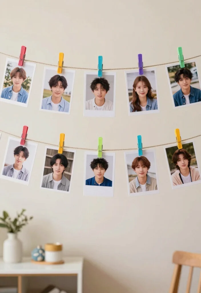 14 DIY Living Room Wall Decor Ideas on a Budget 12. Clothespin Photo Holder 0