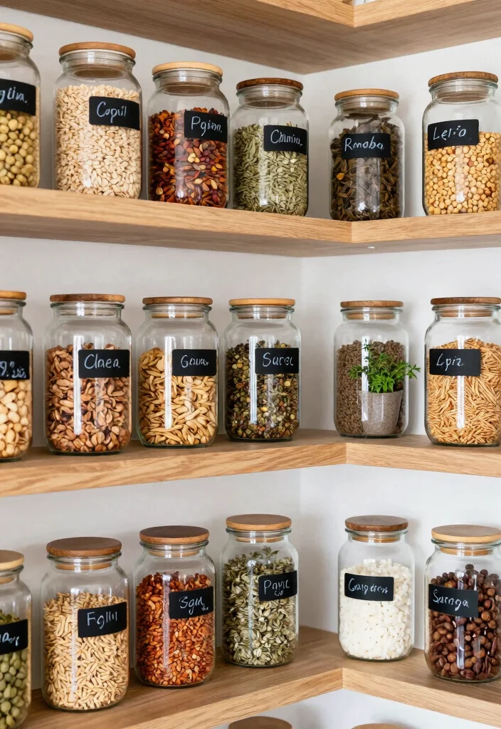 14 Kitchen Cabinet Organization Ideas for Smooth Daily Cooking 1 14 Kitchen Cabinet Organization Ideas for Daily Cooking 1. Use Glass Jars for Pantry Staples 0